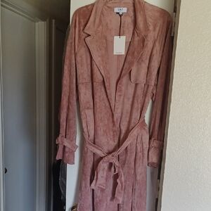 Oat New York Pink Trench Coat